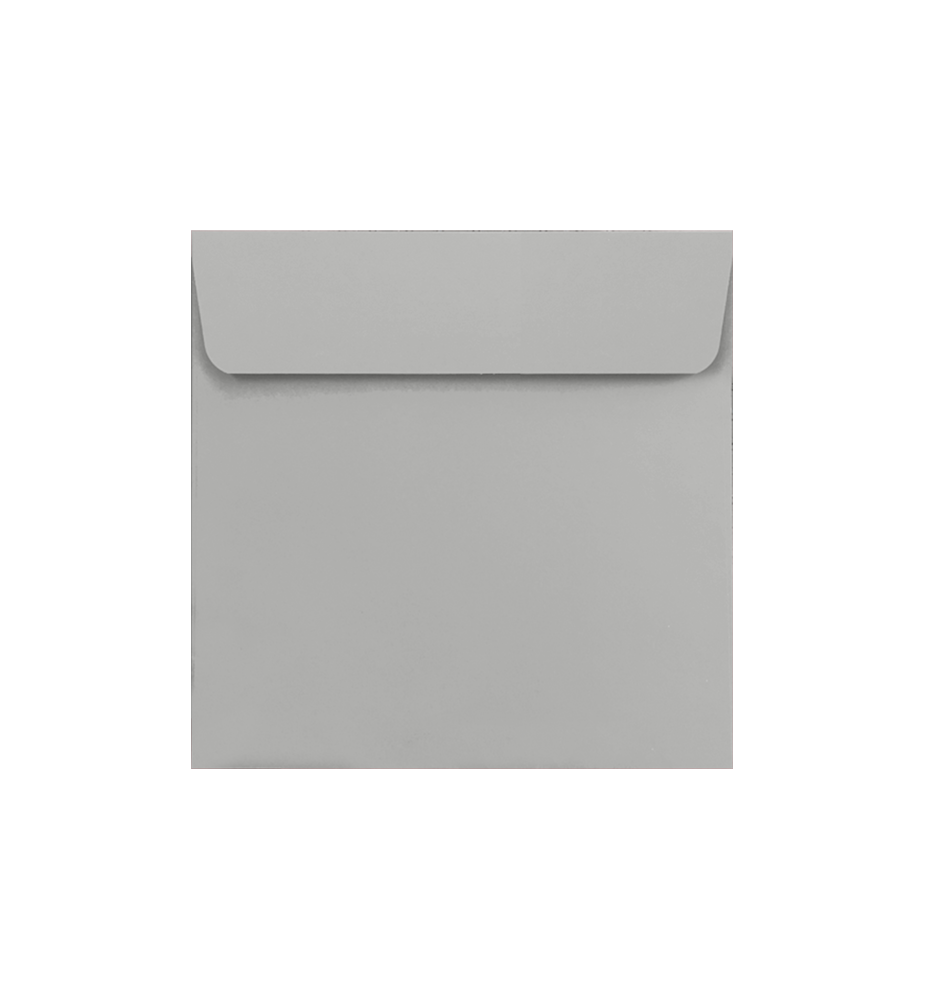 Lot de 25 enveloppes argent carrées