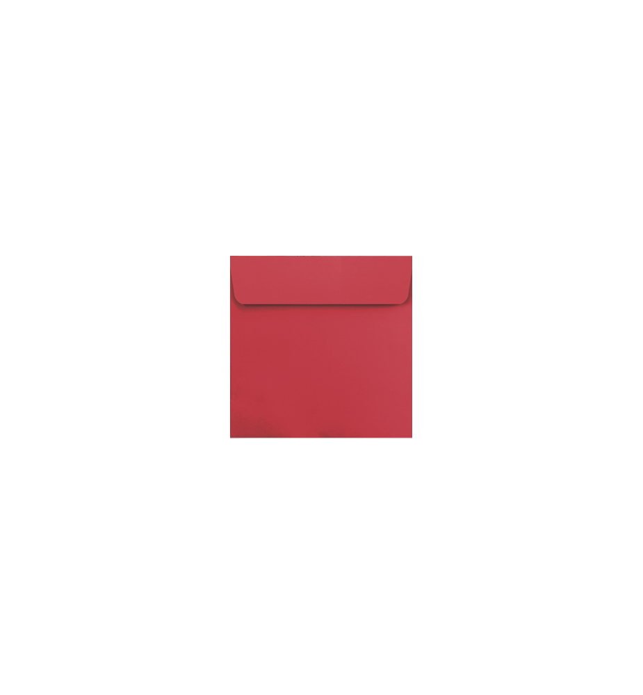 Lot de 25 enveloppes rouges carrées