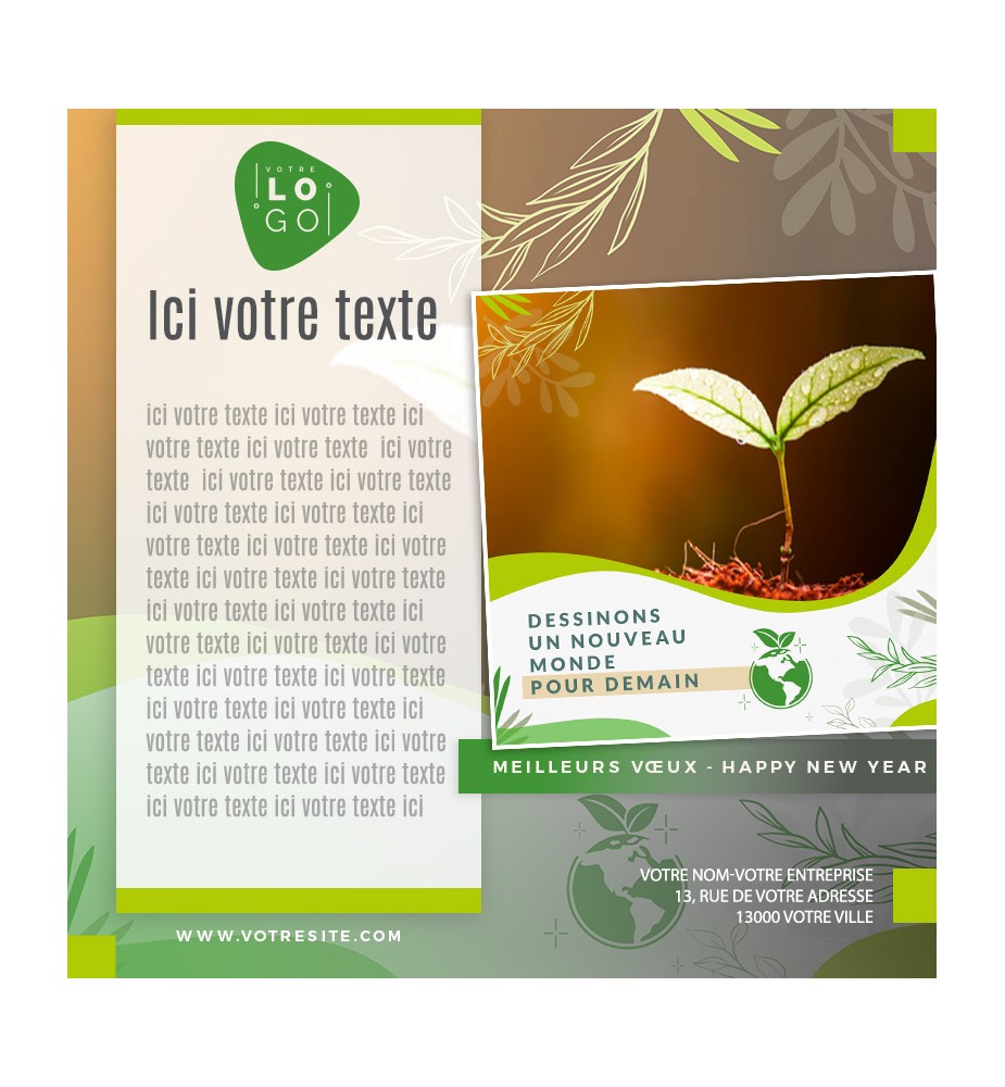 Ecard fixe bourgeon