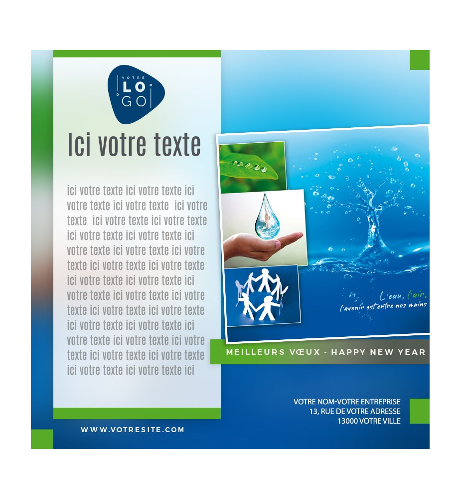Ecard fixe l'eau