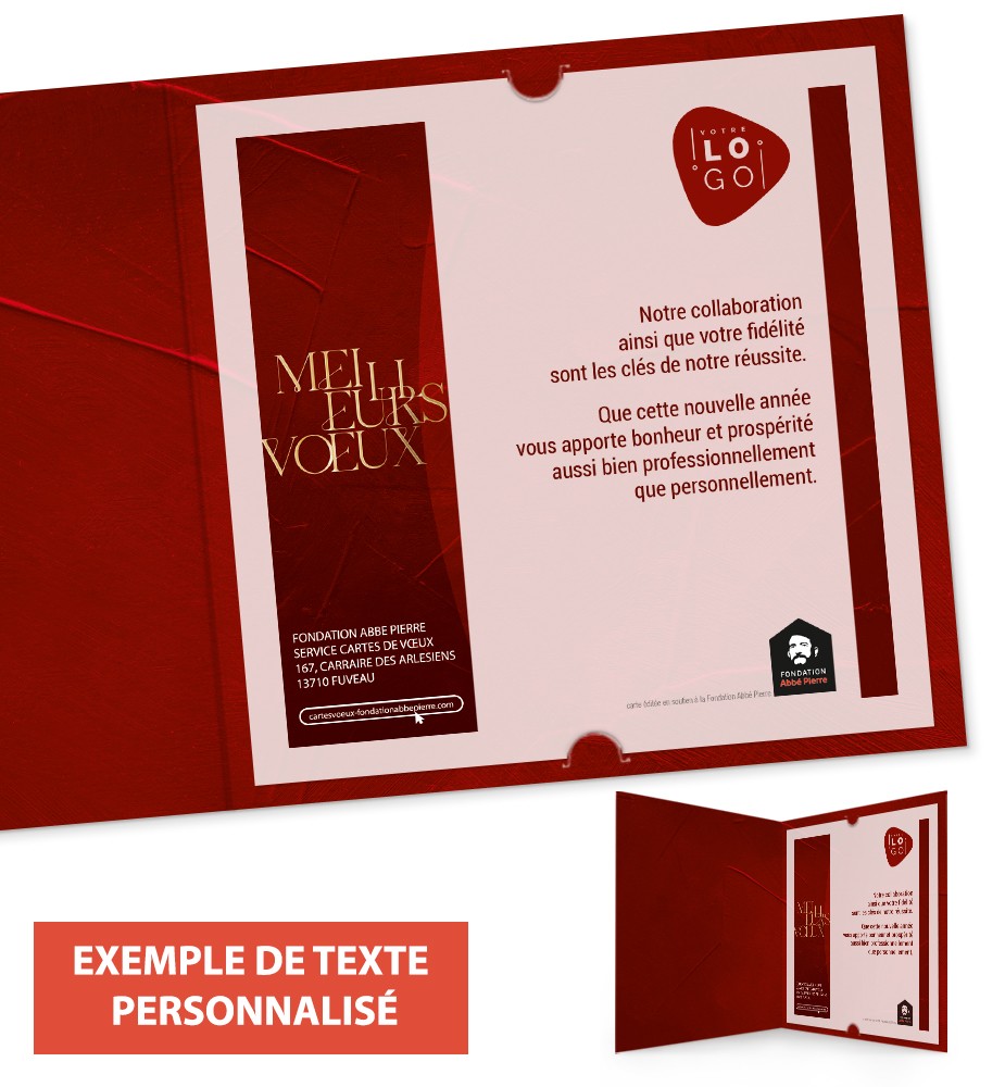 Personnalisation texte vœux chaleureux