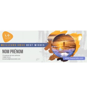 Signature de mail personnalisée avec votre logo et vos coordonnées.