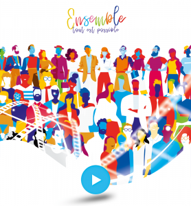 Ecard vidéo équipe joyeuse.