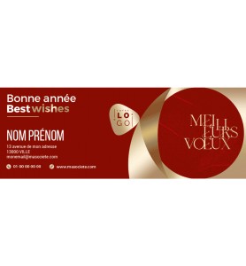 Signature de mail personnalisée avec votre logo et vos coordonnées.