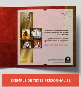 Personnalisation Joyeuse fêtes.