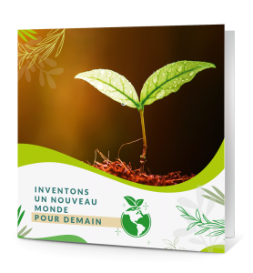 Carte de vœux entreprise écologie nature croissance.