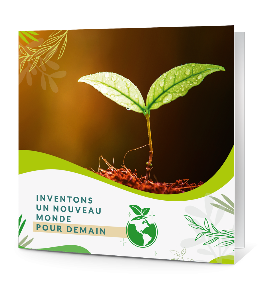 Carte de vœux entreprise écologie nature croissance.