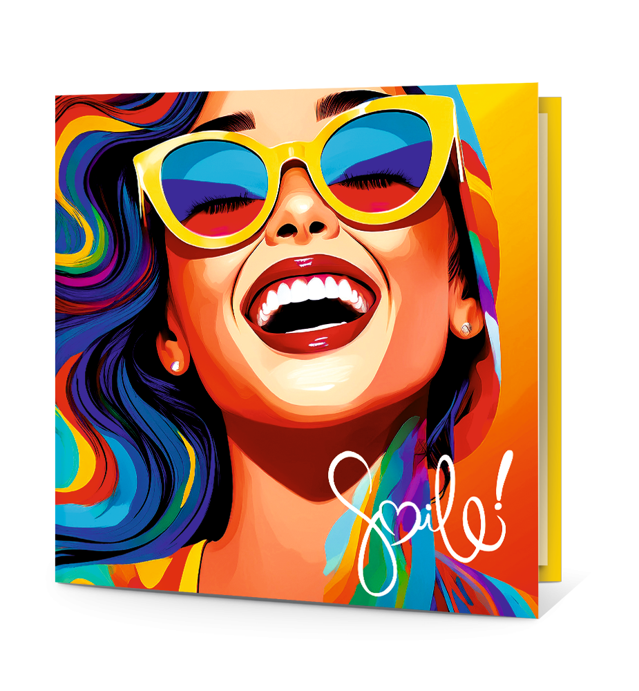 Carte de voeux sourire