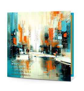 Carte de vœux fin d'année artistique  !