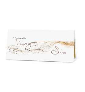 Carte de voeux 2026 Calligraphie.