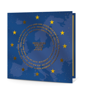 Carte de voeux internationale et européenne