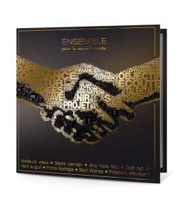 Carte de voeux Poignée de main partenariat