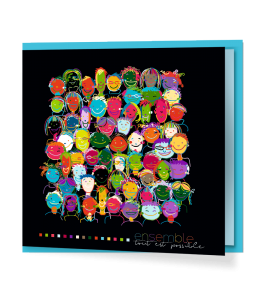 Carte de voeux ensemble pour construire l'avenir !