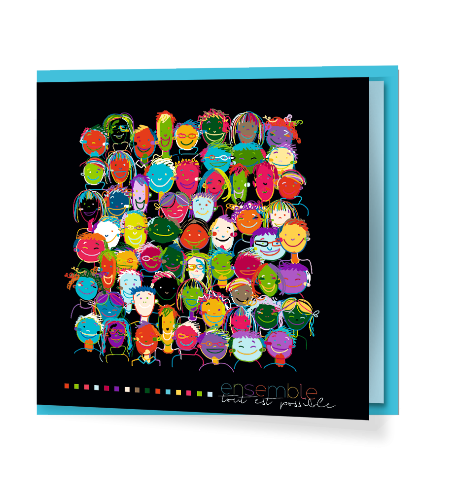 Carte de voeux ensemble pour construire l'avenir !