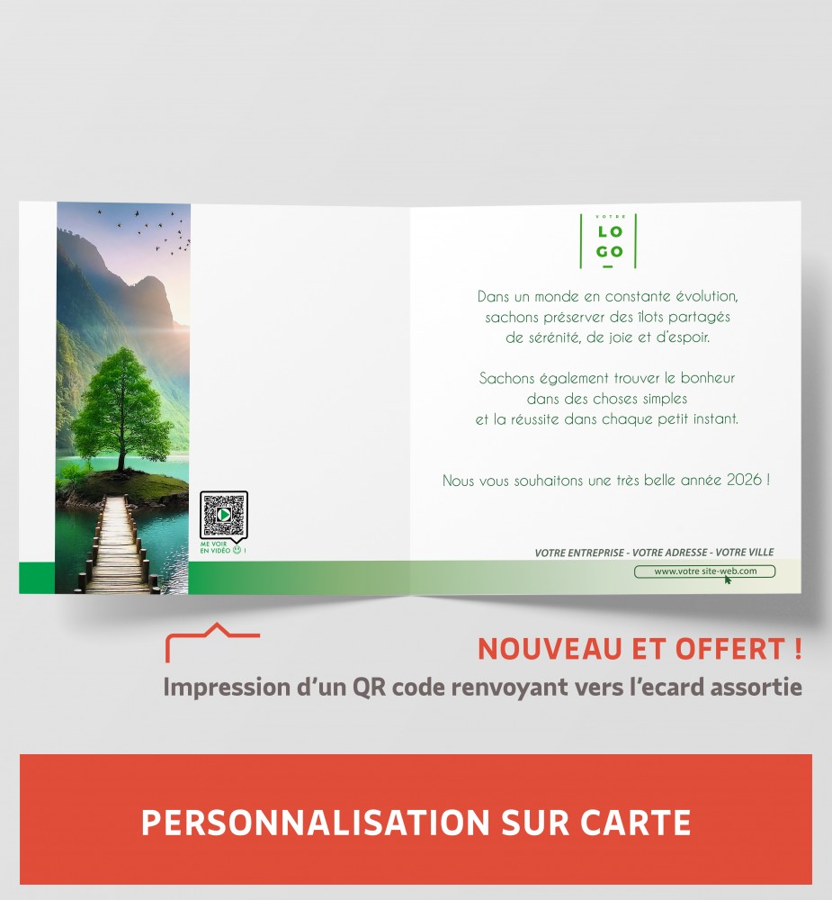 Personnalisation carte de vœux