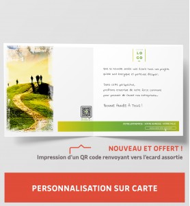 Personnalisation carte de voeux