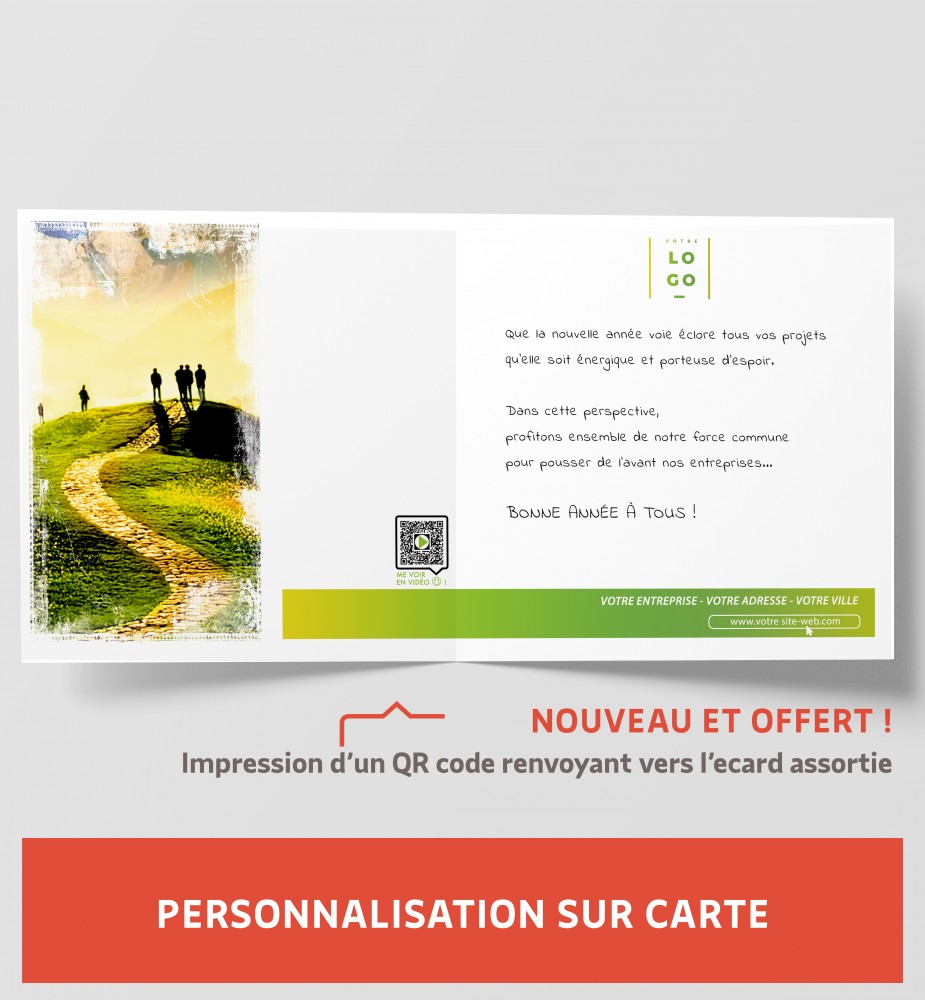 Personnalisation carte de voeux