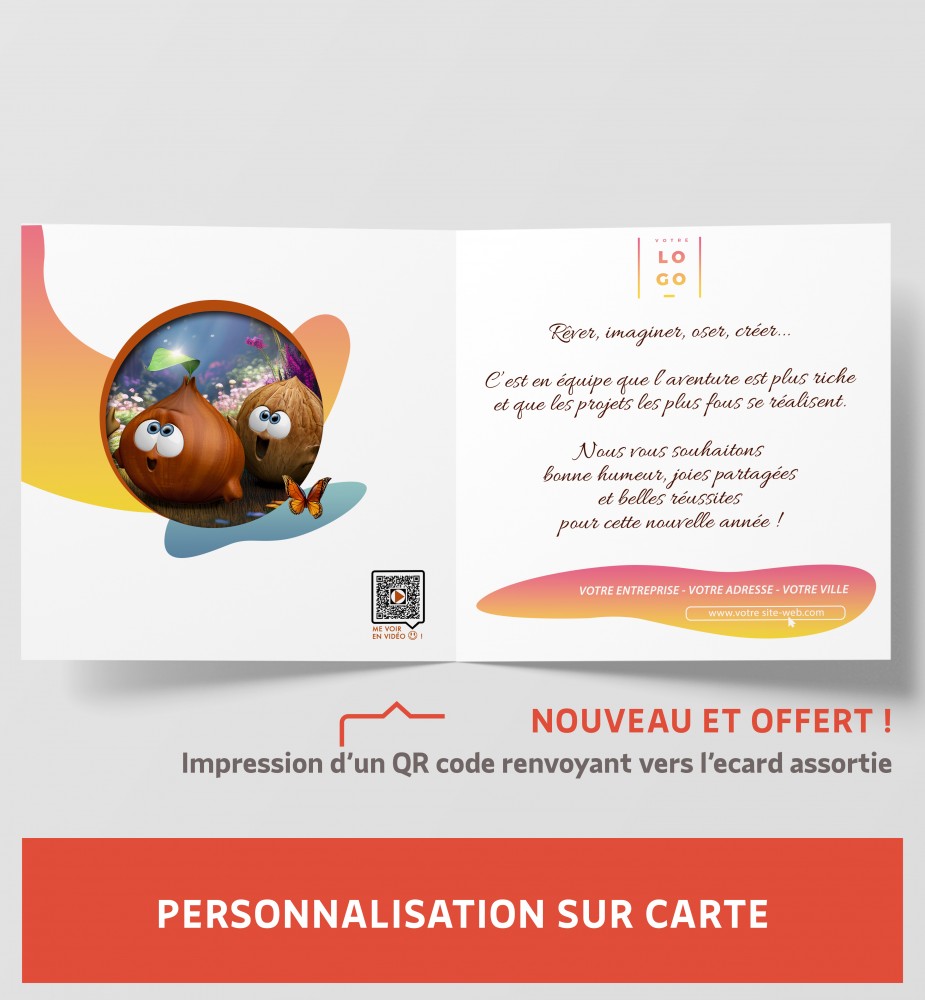 Personnalisation carte de voeux