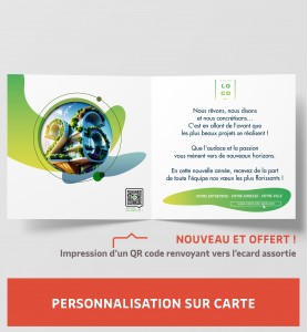 Personnalisation cartes de vœux 2026