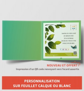 Personnalisation carte de vœux
