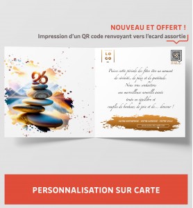 Personnalisation carte de voeux zen