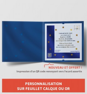 Personnalisation carte de voeux internationale