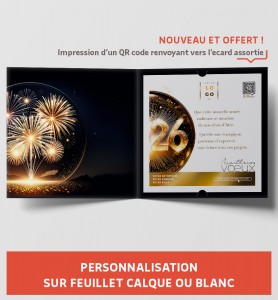 Personnaliser carte de vœux millésime