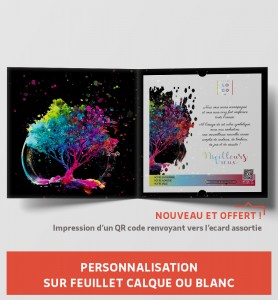 Carte de voeux couleur personnalisable