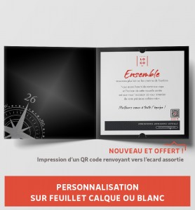 Personnalisation carte de vœux équipe bateau