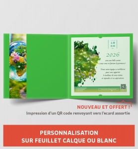 Personnaliser carte de voeux nature