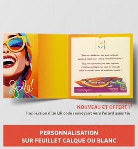 Personnaliser sa carte de voeux sourire