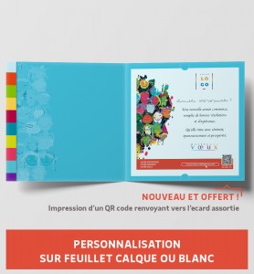Carte de voeux solidarité humaine personnalisable
