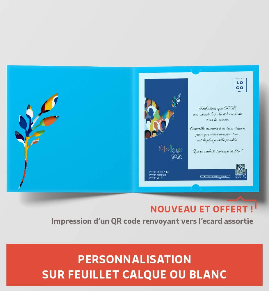 Colombe de la paix pour voeux personnalisés