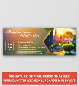 Signature de mail personnalisée avec votre logo et vos coordonnées