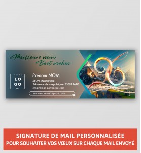 Signature de mail personnalisée avec votre logo et vos coordonnées