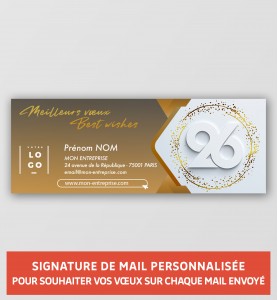 Signature de mail personnalisée avec votre logo et vos coordonnées