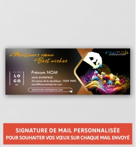 Signature de mail solidaire personnalisée