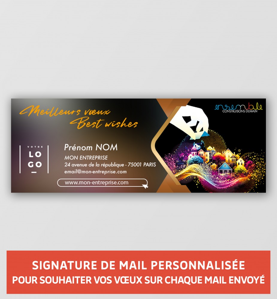 Signature de mail solidaire personnalisée