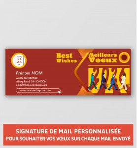 Signature de mail vintage personnalisée
