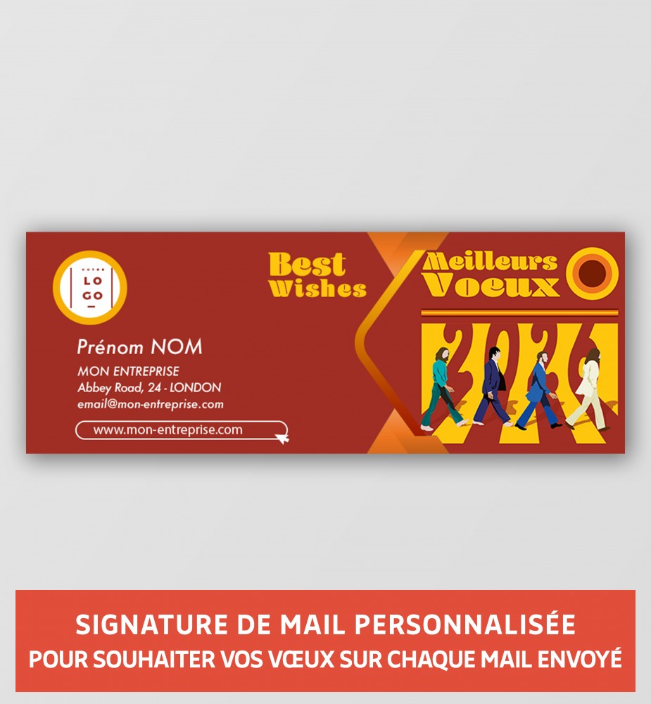 Signature de mail vintage personnalisée