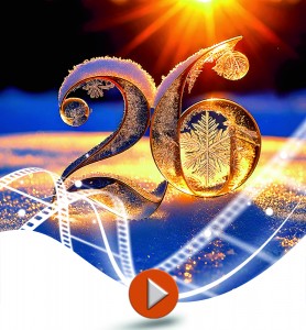 Ecard vidéo neige personnalisée