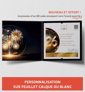 Personnaliser carte de vœux millésime