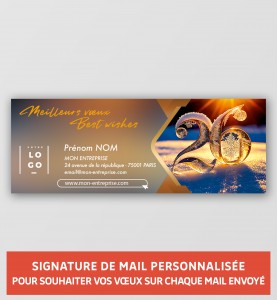 Signature de mail personnalisée avec votre logo et vos coordonnées