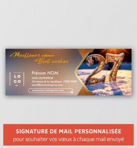 Signature mail de voeux "2027"