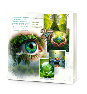 Carte de voeux nature et fantastique