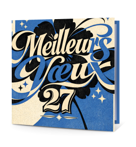 Carte de vœux vintage 2027