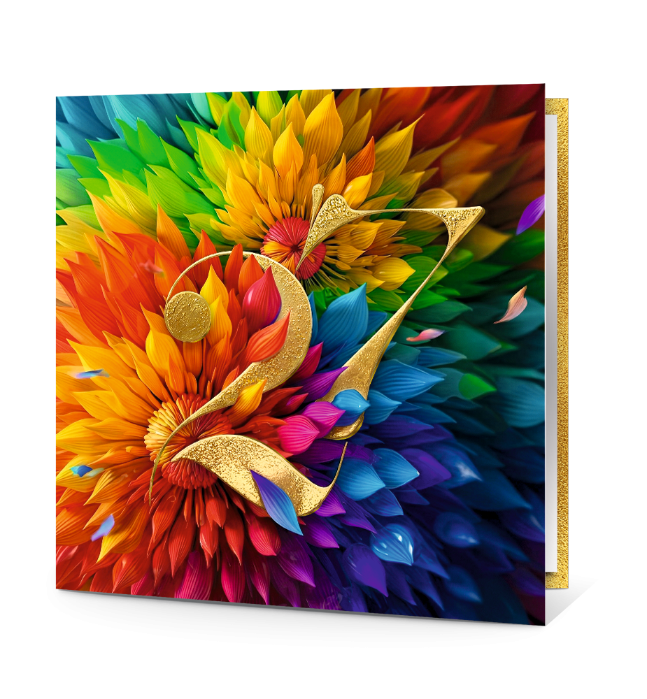 Carte de voeux couleurs