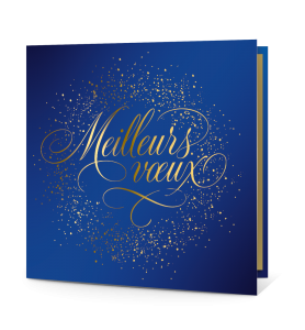 Carte de meilleurs voeux chic