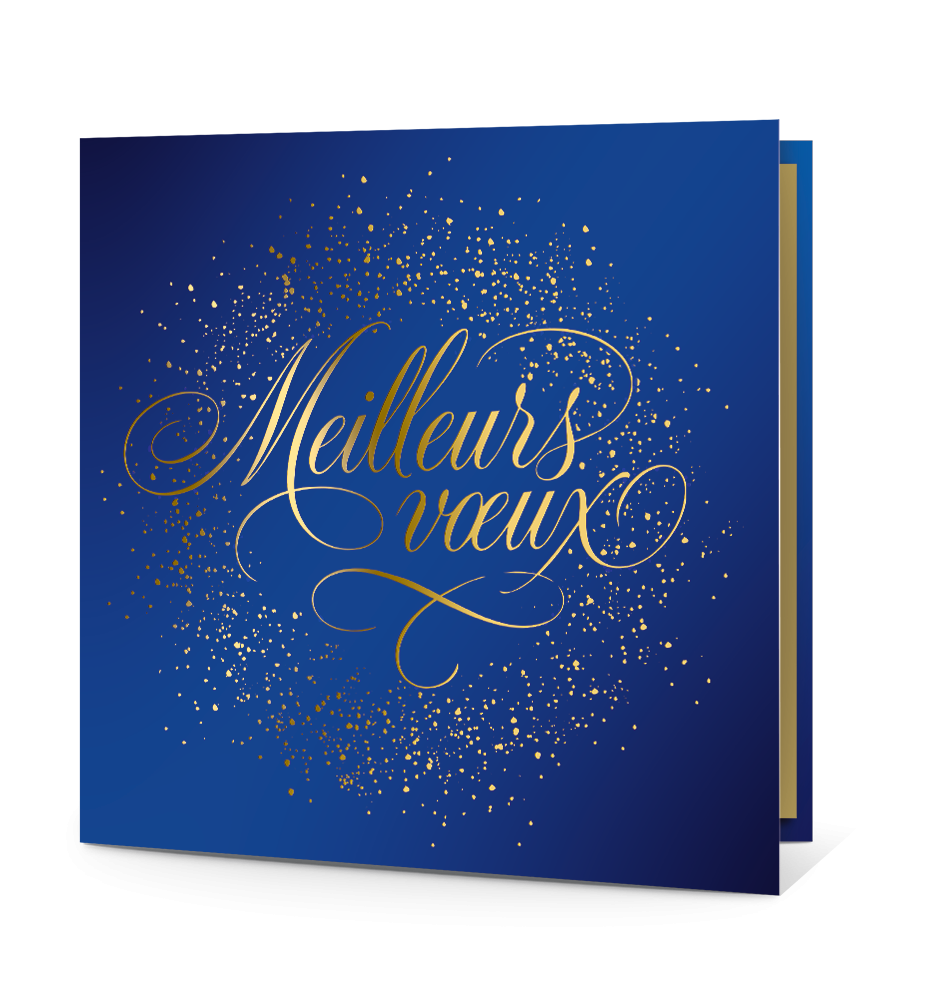 Carte de meilleurs voeux chic