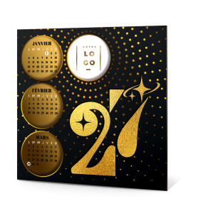 Carte de voeux calendrier 2027